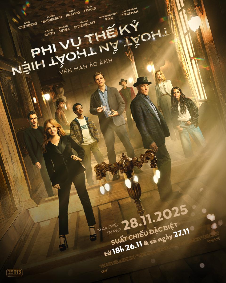 Poster chính thức của Phi Vụ Thế Kỷ: Thoắt Ẩn Thoắt Hiện